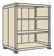 ラークラックパネル付(150kg/段・単体・4段タイプ) PRLW-8344 【お届け先が法人か個人事業主様限定・キャンセル不可】※一部地域「送料別」の通販は