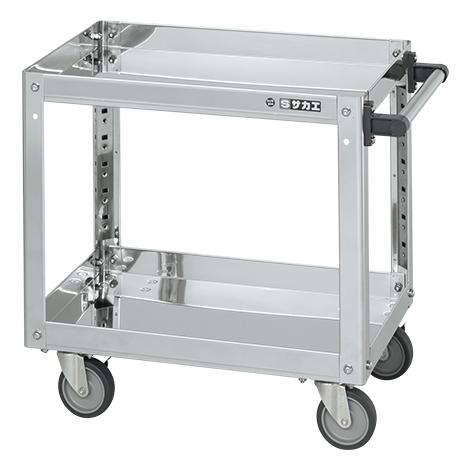 ＴＲＵＳＣＯ　作業用踏台用手すり　Ｈ１１００　階段両手すり　ＴＳＦ−３６９・４６　　TSF-TE4-11H　487-9988 トラスコ中山 TRUSCO 作業用踏台用手すり H1100 階段両手すり天場三方 TSF-