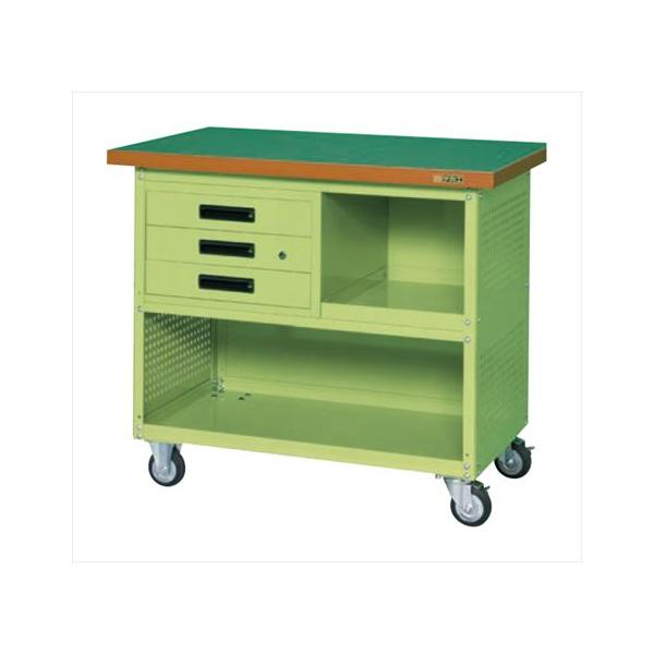 移動作業車(上段3段引出シ・パネル付) SKR-320P 【お届け先が法人か個人事業主様限定・キャンセル不可】※一部地域「送料別」の通販は