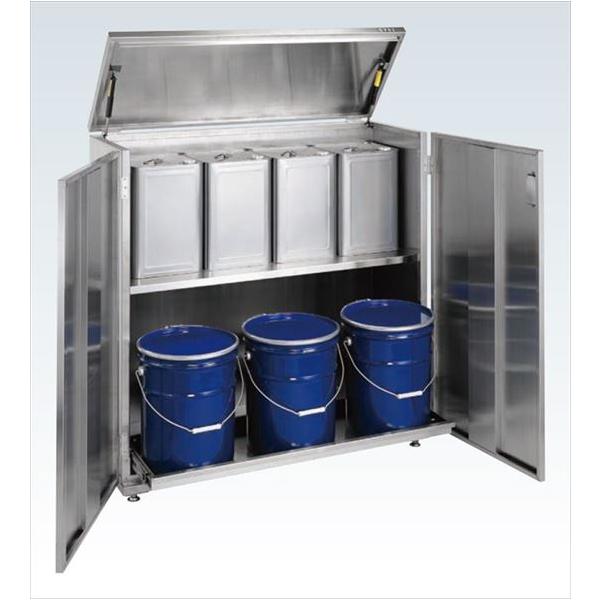 一斗缶保管庫(SUS430タイプ・固定式) SU4-ITKB 【お届け先が法人か個人事業主様限定・キャンセル不可】※一部地域「送料別」の通販は 118,818円