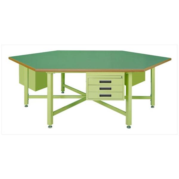 六角形中量作業台STWタイプ SWT-24C 【お届け先が法人か個人事業主様限定・キャンセル不可】※一部地域「送料別」の通販は 211,434円