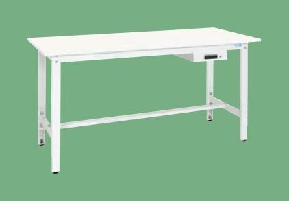 軽量高サ調整作業台(抗ウイルス天板・キャビネット1段付) TKK8-156AVPW 【お届け先が法人か個人事業主様限定・キャンセル不可】※一部地域「送料別」の通販は