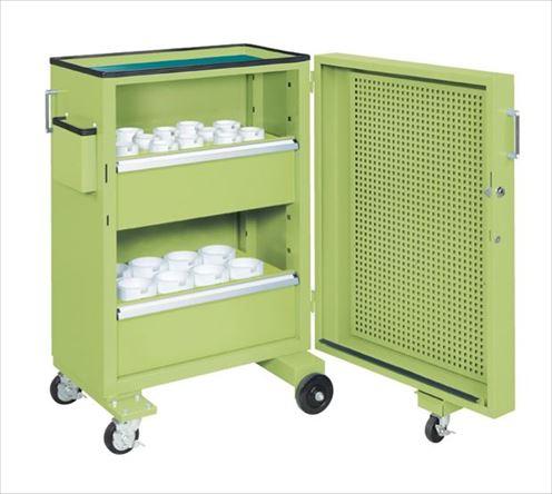 ツーリングキャビネットワゴン・スイングドア付 TLC-F2GCB 【お届け先が法人か個人事業主様限定・キャンセル不可】※一部地域「送料別」の通販は 89,768円