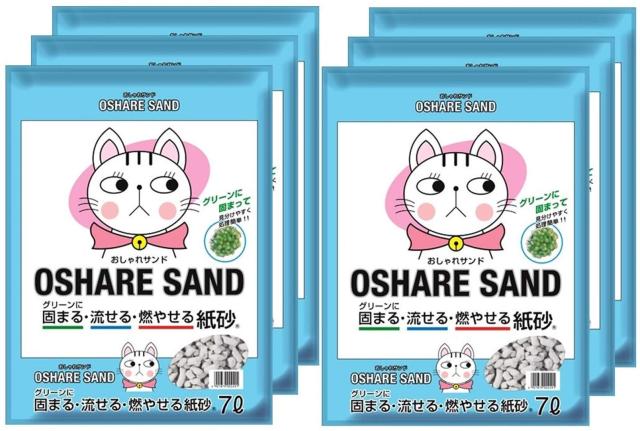 【期間限定セール】7LX6 新東北化学工業 猫砂 紙砂おしゃれサンド 7LX6 (ケース販売)