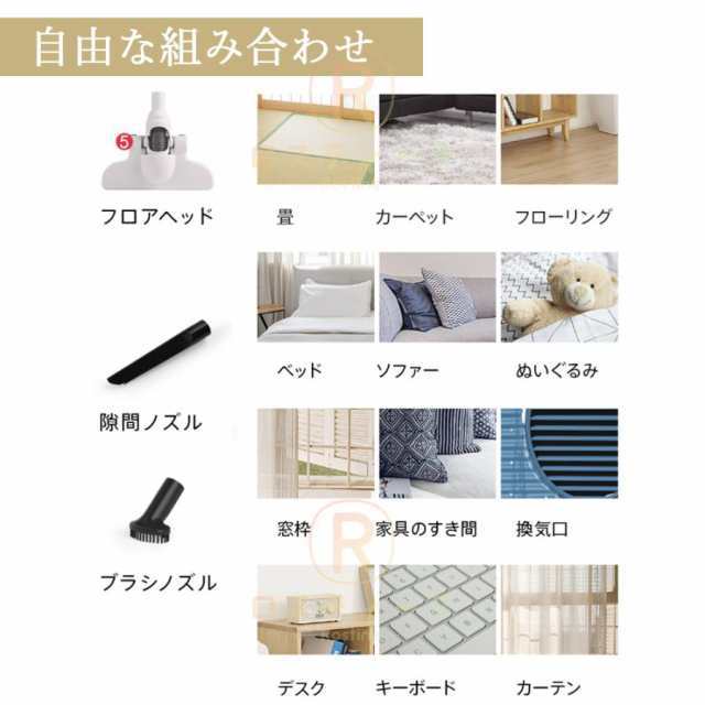 掃除機 コードレス 充電式 小型 軽量 コンパクト スティック型 ハンディ掃除機 サイクロン式 吸引力 ハンディクリーナー 髪の毛 誕生日プレゼント 掃除機本体