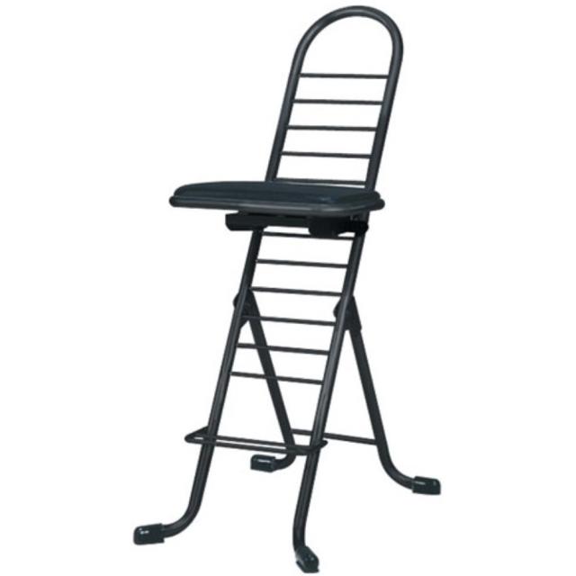 ルネセイコウ プロワークチェア PW-500 ブラック(座面) ブラック(パイプ部分) （座面高30-83cm 12段階調整 日本製） JANコード 4901749229010