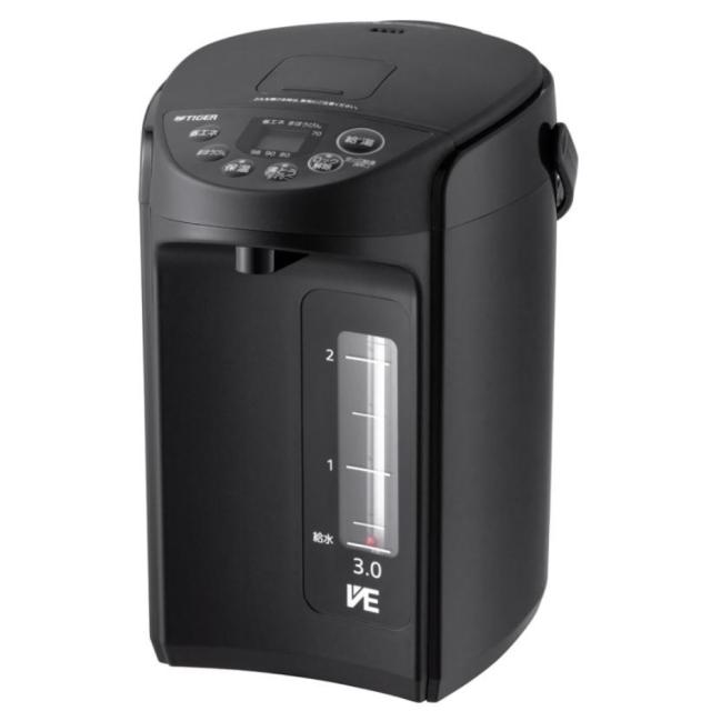 TIGER タイガー VE電気まほうびん PIQ-G300 クールブラック 3L 電気ポット JANコード 4904710441473