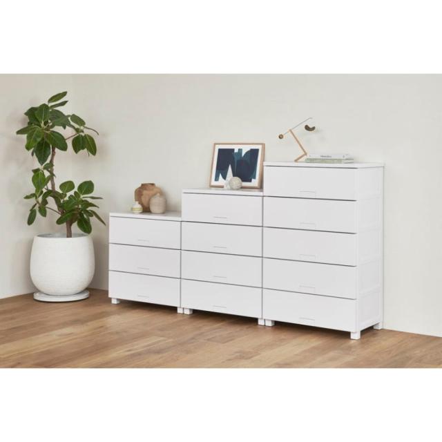 天馬 フィッツチェスト フルフラット 6504 完成品チェスト 4段 ホワイト【幅65×奥行41×高さ85cm】JANコード 4904746147455