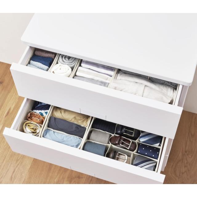 天馬 フィッツチェスト フルフラット 6504 完成品チェスト 4段 ホワイト【幅65×奥行41×高さ85cm】JANコード 4904746147455