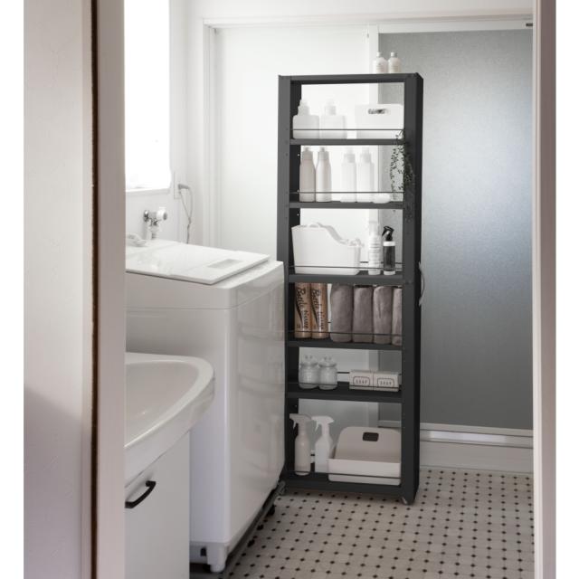 田窪工業所 トールワゴン 幅20cmハイタイプ NWH-200K ブラック (代引き