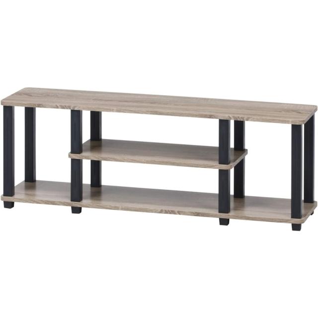 不二貿易 フィットTVラック W110 99913 ナチュラル ブラック （幅111.5×奥行29.5×高さ40.8cm）JANコード 4953980999139の通販は 4,920円