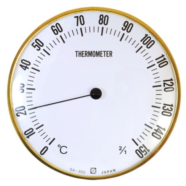 クレセル サウナ用温度計 SA-300 直径30cm （日本製）JANコード 4955286801093