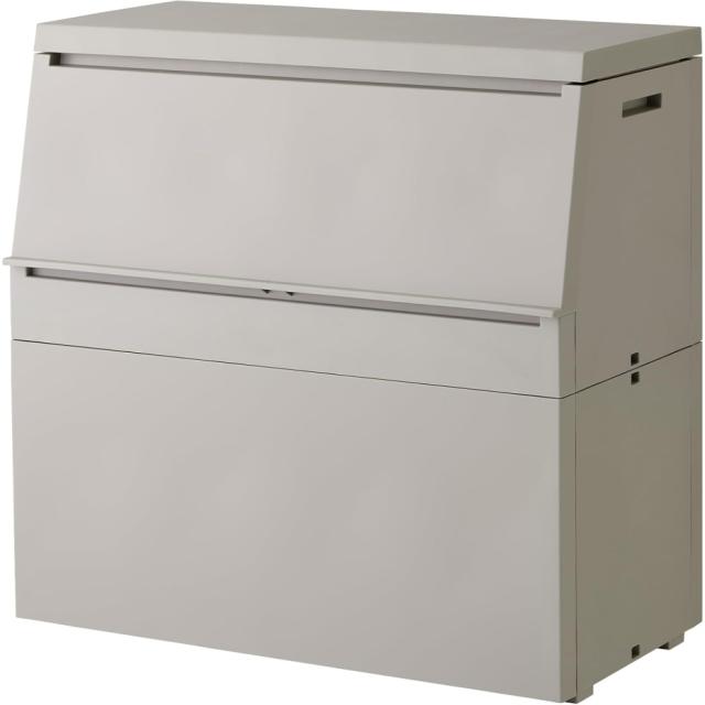 リス SOLOW 出し入れがスムーズな屋外ストッカー 250L GSLW041 グレー 宅配ボックス ダストボックス 物置き （幅85×奥行45×高さ83.5cm） JANコード 4971881187981