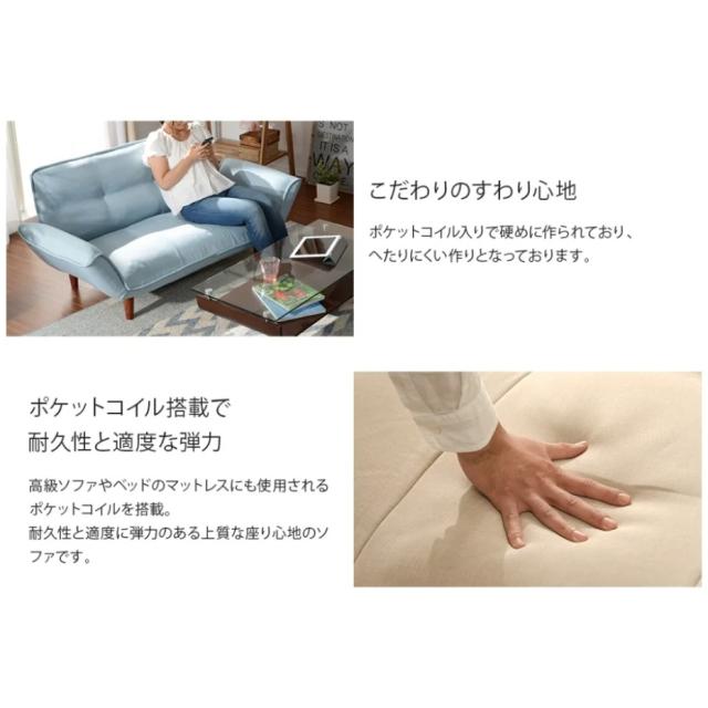 セルタン カウチソファ 2人掛け KAN ダリアン生地 A01p-561BR ダリアンブラウン 日本製 （代引き不可・配達時間指定不可・日祝日配達不可） JANコード 4982323230967