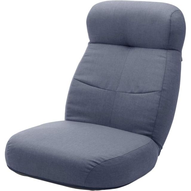 セルタン 贅沢ワイド座椅子 幅広 ハイバッグ A974p-626DBL インディゴブルー 日本製 (代引き不可・配達時間指定不可・日祝日配達不可) JANコード 4982323245367