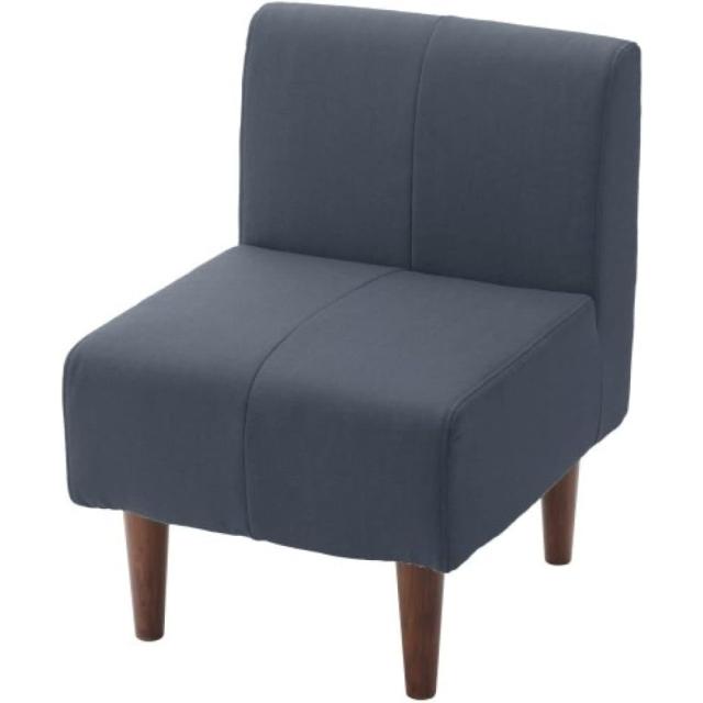 セルタン ダイニングソファー 1人掛け A1056-S-612BL インディゴブルー (代引き不可・配達時間指定不可・日祝日配達不可) JANコード 4982323250255