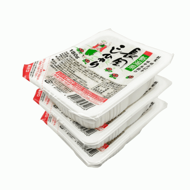 送料込み 新潟県 長岡産こしひかりパックごはん(国産)180g×48食