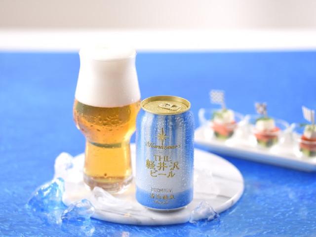 送料込み　長野県　ＴＨＥ軽井沢ビール 清涼飛泉 プレミアム 缶 350mlx24（軽井沢ブルワリー）_1