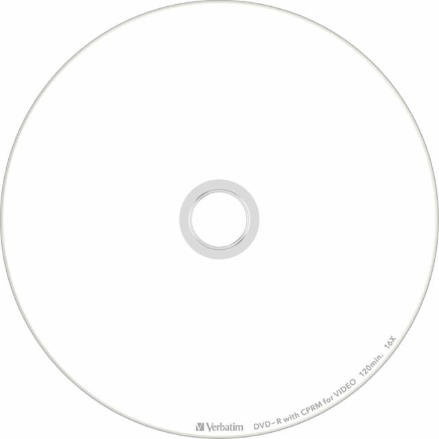 【記録メディア】 Verbatim(バーベイタム) DVD-R データ＆録画用 CPRM対応 4.7GB 1-16倍速 ワイドホワイトレーベル 【1200枚(100枚×12個)スピンドルケース】 (VHR12JP100V4 12個セット) 【】 【KSW】_3