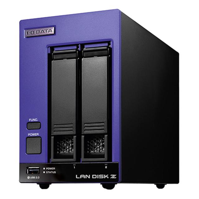 IODATA｜アイオーデータ  [HDL2-Z22SI3B08]] LAN DISK Z/8TB搭載/2ベイ [メーカー5年保証・データ復旧サービス付き]