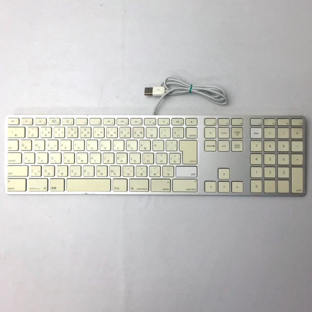 【中古】 Apple USB Keyboard テンキー付(JIS) MB110J/A(A1243)  (FAK11120) 周辺機器 /