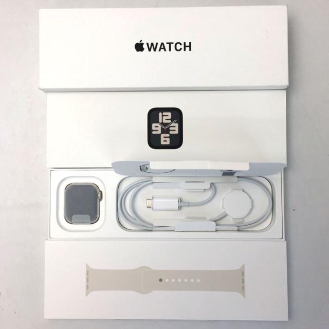 【中古】 Apple Watch SE 第2世代 GPSモデル 40mm スターライトスポーツバンド S/M MXEF3J/A (A2722) (FAK18022) AppleWatch /32GB / 発売時期2024年〜_1