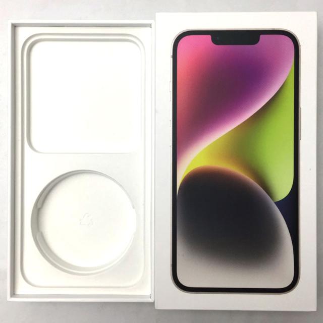 中古】 Apple SIMフリー iPhone 14 128GB スターライト MPUQ3J/A