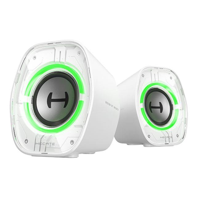 【新品】Edifier (ED-G1000II-WH) ゲーミングスピーカー ホワイト [2W+2W(合計4W) /3.5mmステレオミニプラグ /Bluetooth /USB接続]