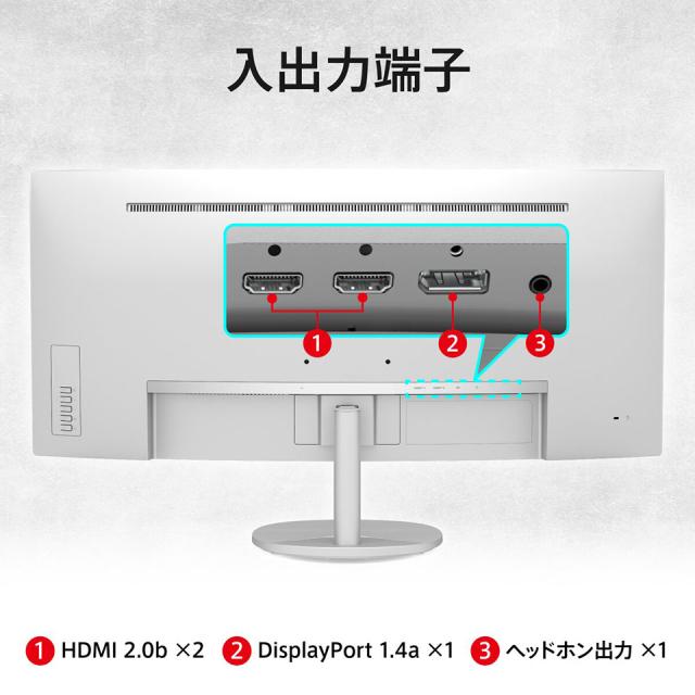 【お取り寄せ】MSI [PRO-MP341CQW-E12]34インチ 120Hz UWQHDウルトラワイドモニター [3440 x 1440 (120Hz) /HDMI2.0b /Displayport1.4a]_8