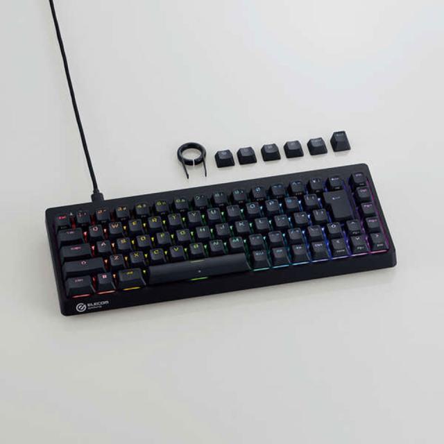 【新品】ELECOM [TK-VK600ABK]ゲーミングキーボード V custom VK600A ブラック [有線(着脱式) /テンキーレス ]_10