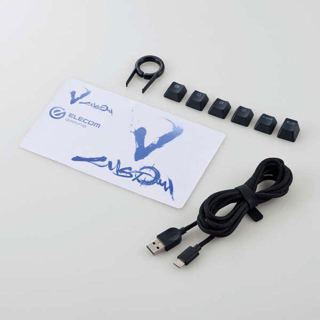 【新品】ELECOM [TK-VK600ABK]ゲーミングキーボード V custom VK600A ブラック [有線(着脱式) /テンキーレス ]_15