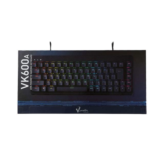 【新品】ELECOM [TK-VK600ABK]ゲーミングキーボード V custom VK600A ブラック [有線(着脱式) /テンキーレス ]_1