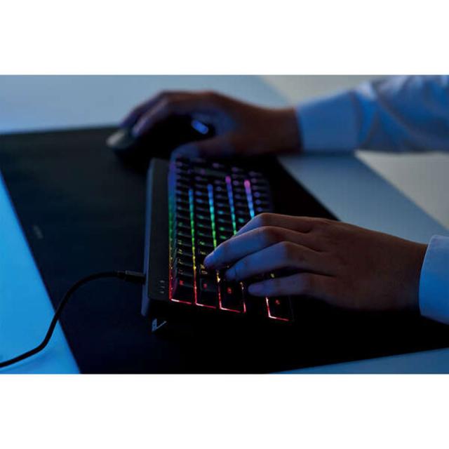 【新品】ELECOM [TK-VK600ABK]ゲーミングキーボード V custom VK600A ブラック [有線(着脱式) /テンキーレス ]_4