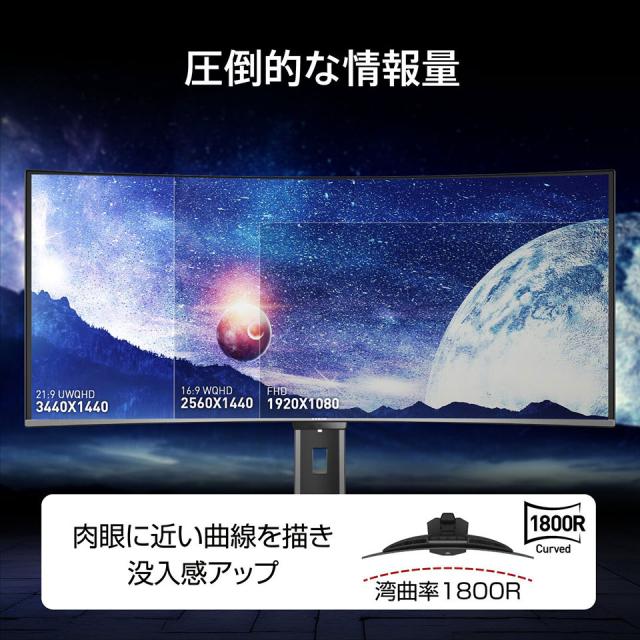 【お取り寄せ】MSI [MPG 341CQR QD-OLED X36] 34インチ 360Hz ウルトラワイドUWQHD QD-OLED ゲーミングモニター [3440 x 1440 (360Hz) /HDMI2.1 /Displayport2.1a /USB Type-C]_1