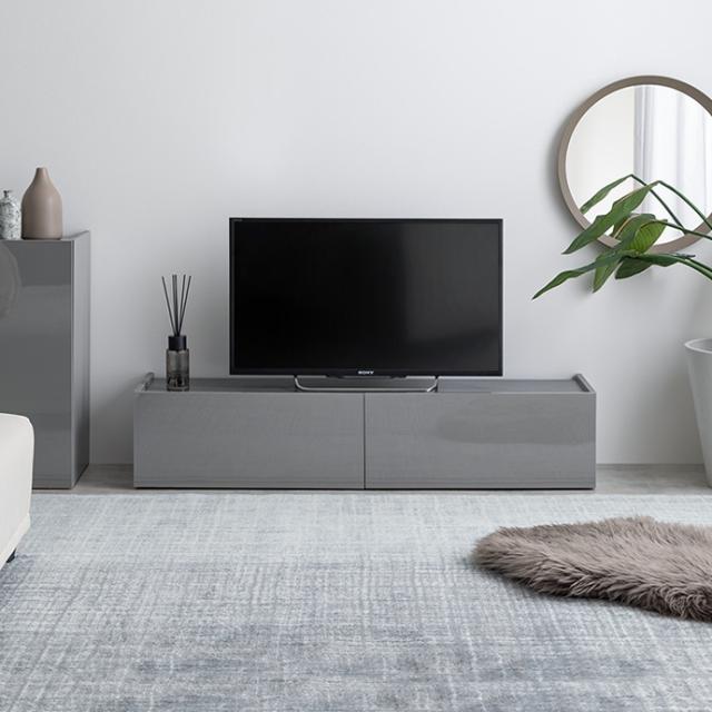 ★国内メーカー保証付★ テレビ台 ロータイプ ハイタイプ 2Way 幅120cm 鏡面仕上げ 高級感 上品 メーカー直送 送料無料_13