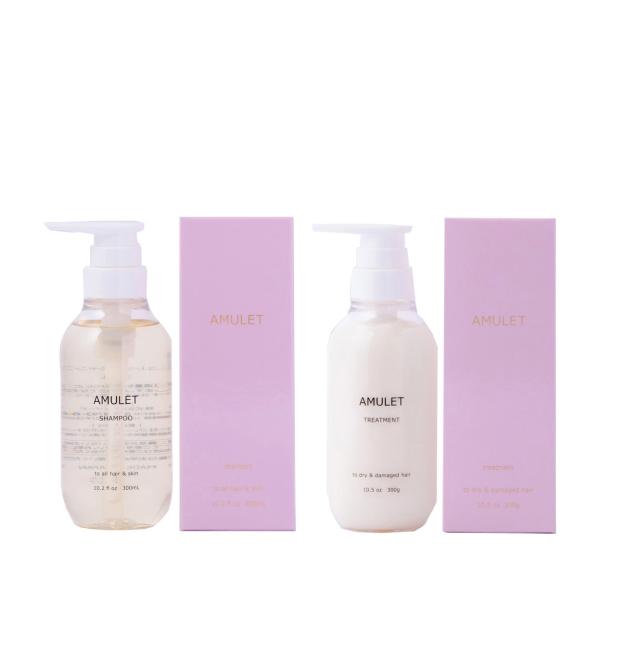 アミュレット シャンプー 300ml ＆トリートメント 300ml アルカリダメージ ココイル加水分解ケラチンK サロントリートメントボンディング技術