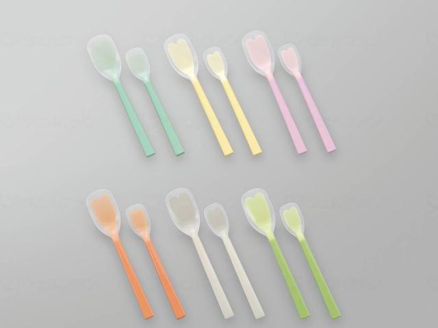 食器　使いやすい　ソフトゴムスプーン　大　イエロー　−