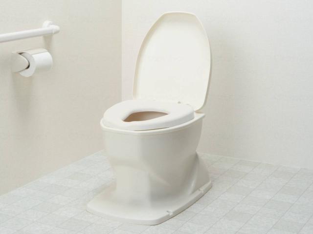 サニタリエースOD据置式 補高＃8 アイボリー − ポータブルトイレ