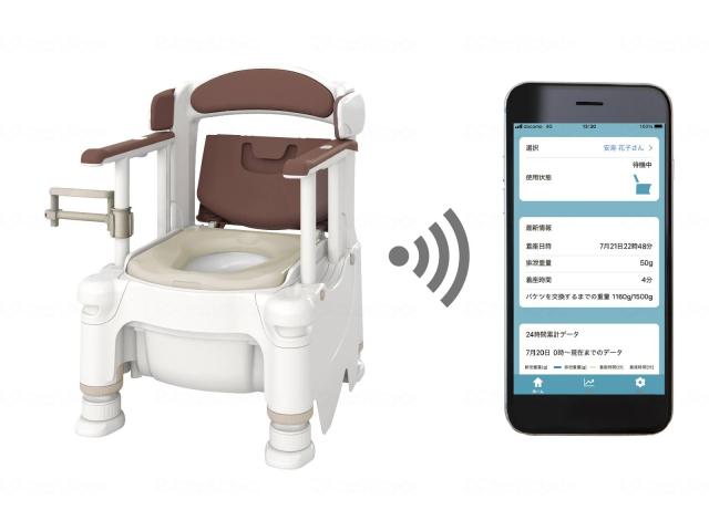 ポータブルトイレＦＸ−３０　らくゾウくん自動計測タイプ　アースブラウン　標準