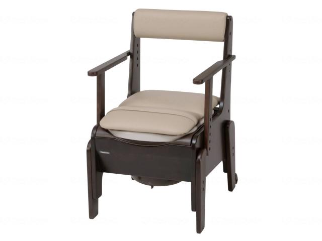 【メ1002-03】コンビ 家具調トイレチェア ルームレット R/R-Z Amazon | コンビウェルネス 家具調トイレチェア優福 ST-W 暖房