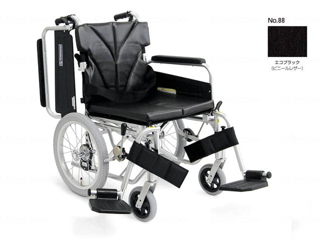 簡易モジュール車いす (KA822-42B-M　 No.88) カワムラサイクル 　W0026 車いす 自走式 簡易モジュール自走用 中床ＫＡ８２２−４０Ｂ−Ｍ エコ