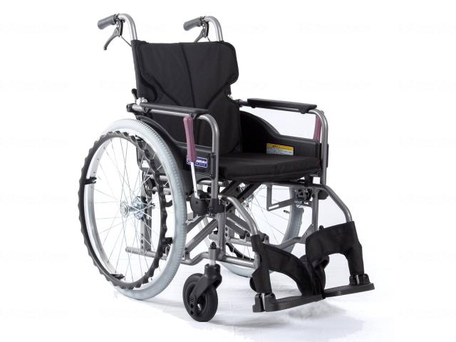 モダンＡｓｔｙｌｅ　背折れ自走用　ＫＭＤ−Ａ２２−４２−Ｍ　Ｎｏ．１９黒（ポリエステル）　座幅４２−前座４３ｃｍ