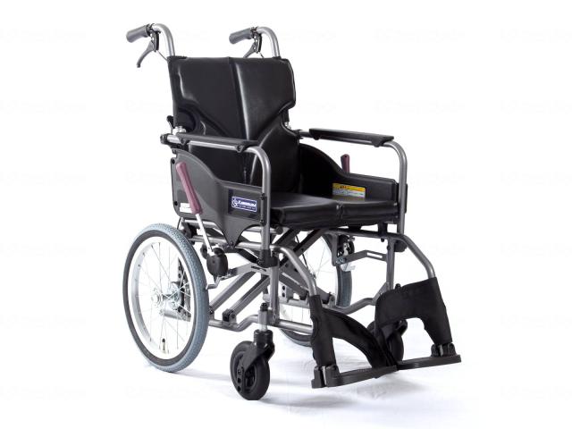 モダンAstyle 背折れ介助用 KMD-A16-40-SH エコブラック(No.88) 座幅40-前座47cm 介助式車いす