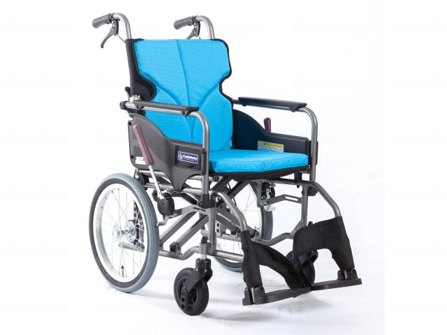ﾓﾀﾞﾝAstyle 背折れ介助用 KMD-A16-42-M ﾗｲﾄﾌﾞﾙｰ（NO.83） 座幅42-前座43cm