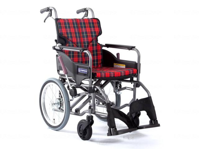 ﾓﾀﾞﾝAstyle 背折れ介助用 KMD-A16-40-SH 赤ﾁｪｯｸ(A10) 座幅40-前座47cm