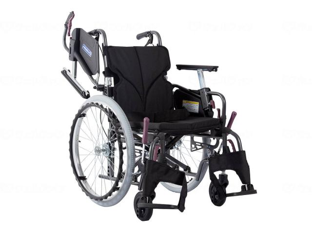 モダンＣｓｔｙｌｅ　自走用　２２インチ中・高床　Ｎｏ．１９黒（ポリエステル）　座幅４２−前座４３ｃｍ