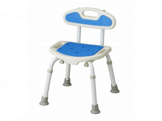 福浴　コンパクトシャワーチェア ﾌﾞﾙｰ -