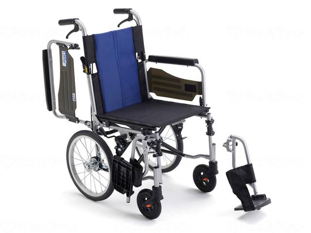 ＢＡＬ−Ｒ４　多機能車いす　介助型　ブルー（Ａ−２）ナイロン　４０