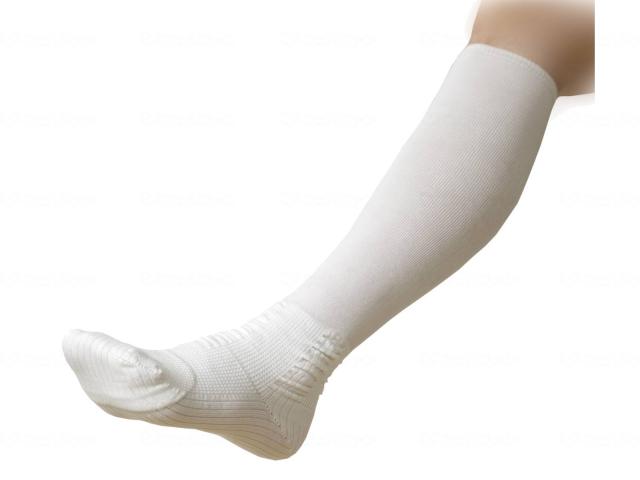 むくみ対策靴下　白　２５−２６ｃｍ