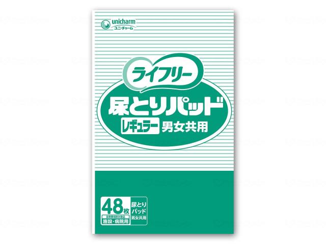 Ｇライフリ−尿とりパッドレギュラ−男女共用４８枚　ケース　−